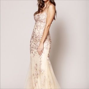 Gorgeous Champagne Spaghetti Strap Prom / Formal 6